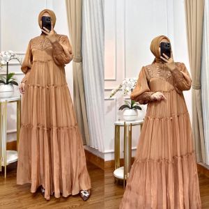 GAMIS SHIMMER MIX PAYET BORDIR FREE KERUDUNG-GAMIS MEWAH TERBARU 2024 COCOK UNTUK LEBARAN TAHUN INI-GAMIS POLOS CANTIK TERLARIS