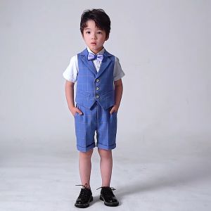 3PC Tuxedo for Kids Tuxedo for Baby Boy Formal Suit for Kids Childrens Wedding Birthday Dresswear Toddler Gentleman Suits 4-12years