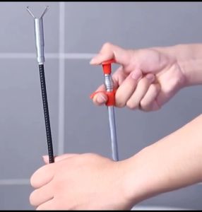 Cây Gắp Rác Thông Cống inox Siêu Tiện Lợi Dụng Cụ Kẹp Gắp Rác Bồn Cầu Bồn Rửa Chén Lavabo-NIEVE