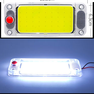 2PC White LED 108 SMD Led 12v 24v Panel Dome Lamp Auto Car Interior Reading Plate Light Roof Ceiling Interior Wired Lamp switch