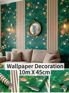 lucky shop KITCHEN FOIL 5m by 60cm self adhesive waterproof Wallpaper Decor Wallcovering Living Room Bedroom Background
