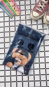 Áo Thun Nam Nữ HY KOREA Cotton 100 Tay Lỡ BearCandie Blue 1241 Form Rộng