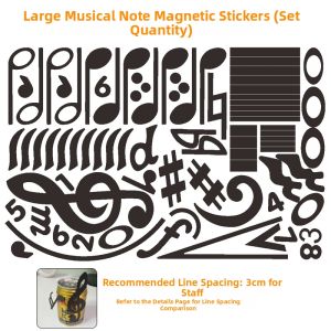 TEKANAI | Magnetic Staff and Note Stickers Soft Magnetic Blackboard Whiteboard Sticker 30*60cm