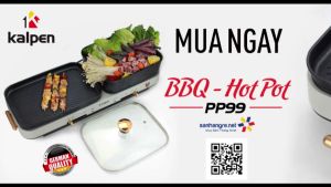 Nồi lẩu điện kiêm nướng đa năng Kalpen Đức công suất 2200W chuẩn Châu Âu bảo hành 24 tháng