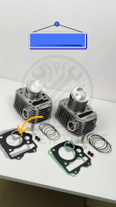 เสื้อสูบ wave125 รุ่นคาบู พร้อม ลูกสูบ เเหวน สลัก กิ๊บล๊อค KPH เวฟ125 เสื้อสูบเเต่ง STD /54/56/57/59มม เสื้อเวฟ