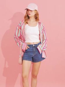 Juicy Couture | Striped Contrast Color Slim Fit Casual Women Shirt