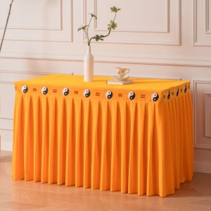 Phong Cách Trung Hoa Thái Cực Tám Cây Ba Lá Bàn Hương Vải Thờ Thần位法会八仙桌布道長方形流苏桌布定制