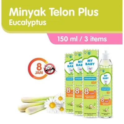 [ 3 PCS ] Minyak Telon My Baby Eucalyptus 60ML 90ML 150ML