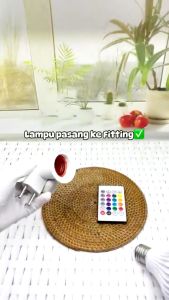 CEPAT Speaker Bluetooth super full bass terang with remote Bohlam LED RGB E27 6W super terang tahan
