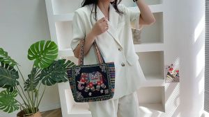 FXSAXUNN 20 รูปแบบช้างกระเป๋าถือกระเป๋าสะพายผ้าที่มีคุณภาพสูงแข็งแรงทนทานกระเป๋าช้อปปิ้งแฟชั่นสำหรับของขวัญปีใหม่