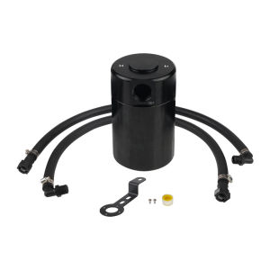 Black Works Racing | Oil Catch Can Air Oil Separator Kit For 2014-2018 Chevy Silverado 1500 5.3L & 6.2L For 2015-2020 Chevy Tahoe 5.3L& 6.2L
