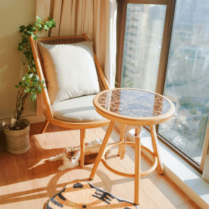 ZIYE | Simple Lazy Wicker Armchair for Balcony Living Room