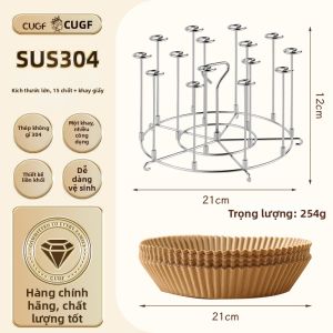 CUGF | Giá Không Gập Lò Nướng Không Dầu Inox