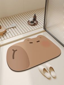 Bathroom Mat Foot Pad Soft Diatom Mud High Absorbency Quick Dry Anti Slip Toilet Bathroom Entrance Carpet Home Decor