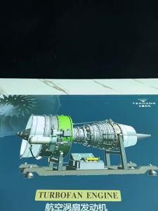 NIKOLATOY | Alloy Aircraft Turbofan Engine Model Assembled and Operable