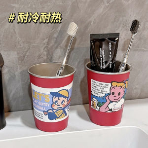 Stainless Steel Toothbrush Cup Childrens Student Dormitory Use New 2025 Mouth Rinse Cup Tooth Cup Washing Cup Tooth Jug