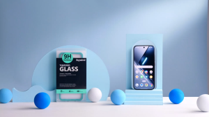 Ibywind cho Xiaomi POCO X8 Pro/Turbo 5 5G miếng bảo vệ màn hình (Gói 2 cái) với 1 cái bảo vệ ống kính kim loại 1 cái miếng phim dán sau sợi carbon phụ kiện lắp đặt dễ dàng