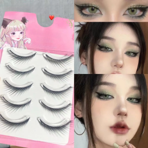 DDT62 fishing ancient style oblique flying sister black stalk whole fox eye European and American smoked false eyelashes