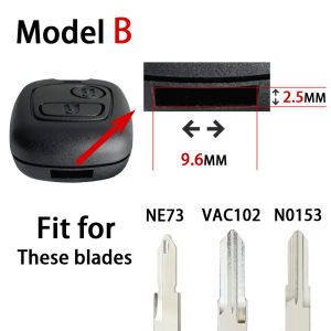 YOCASTY For Xsara Picasso Replacement Box Car Key Shell Case Cover For Peugeot 206 207 307 408 607 For Citroen C1 C2 C3 C4