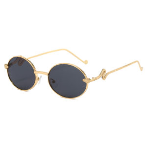 2025 Brand Snake Sunglasses Women Luxury Oval Cool Sun Shades Ladies Fashion Glasses