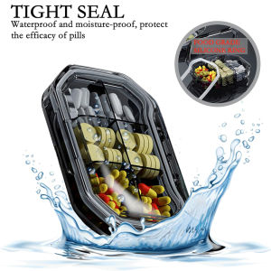 1pc Daily Pill Organizer Portable Pill Case Travel Pill Organizer for Purse Pocket To Hold Vitamins Cod Liver Oil Supplements