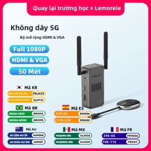 Lemorele | Bộ Phát HDMI Không Dây Lemorele Bộ Thu Tín Hiệu VGA/HDMI Bộ Mở Rộng Bộ Phát Video Cho PC TV Bộ Chuyển Đổi Màn Hình Máy Chiếu