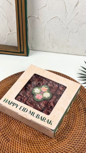 Box Lebaran Packaging Brownies Hampers Idul Fitri Dus Pie Sekat| CB 20 Zahra 4cm