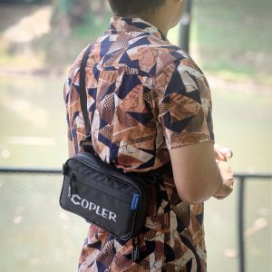 Clutch Handbag Pria Wanita GOPLER Strip Anti Air Waterproof Tas Selempang