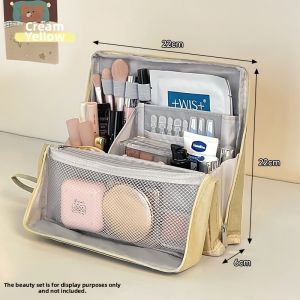 QIOEROUL | Portable Travel Toiletry Bag with Compartments
