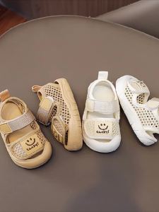 Summer New Baby and Infant Toddler Shoes Soft Bottom Sandals for Children 1-3 Lightweight Non-Slip Mesh Surface Hollowed Breathable