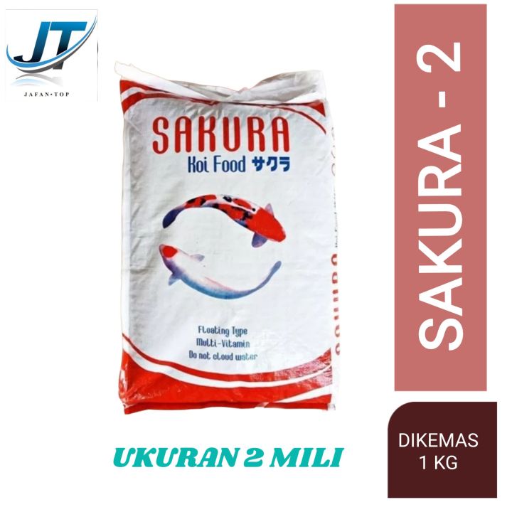 SAKURA Pakan Ikan Koi 1kg 2mm Lazada Indonesia