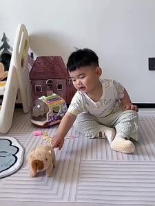 Electric Walking Doll Toy With Sound Childrens Electric Plush Dolls Toy Animal Plush Figure Set Random Color