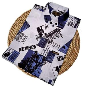kemeja pria motif surfing kemeja pria surfing motif pantai lengan pendek slimfit katun terbaru