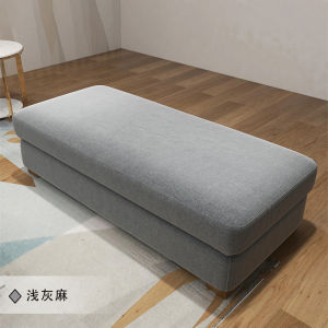 Modern Home Use Wooden Sofa Bench Bedroom Living Room Footrest Stool Tech Fabric Long Bench New Style Adult Luxury Design