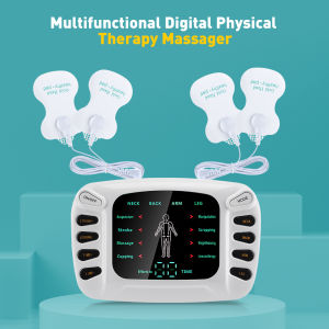 8 Modes Electronic Pulse Massager Tens EMS Machine Massager Electrical Nerve Muscle Stimulator/Low Frequency Physiotherapy Device for Pain Relief Therapy