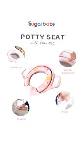 SugarBaby Potty Seat With Handles & Splash Guard | Dudukan Toilet Anak / Ring Kloset SugarBaby