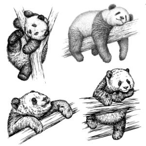 Adorable Pet Transparent Silicone Hand Account Seal Retro Hand-Painted Dogs and Cats DIY Material Junkjournal Cut Book