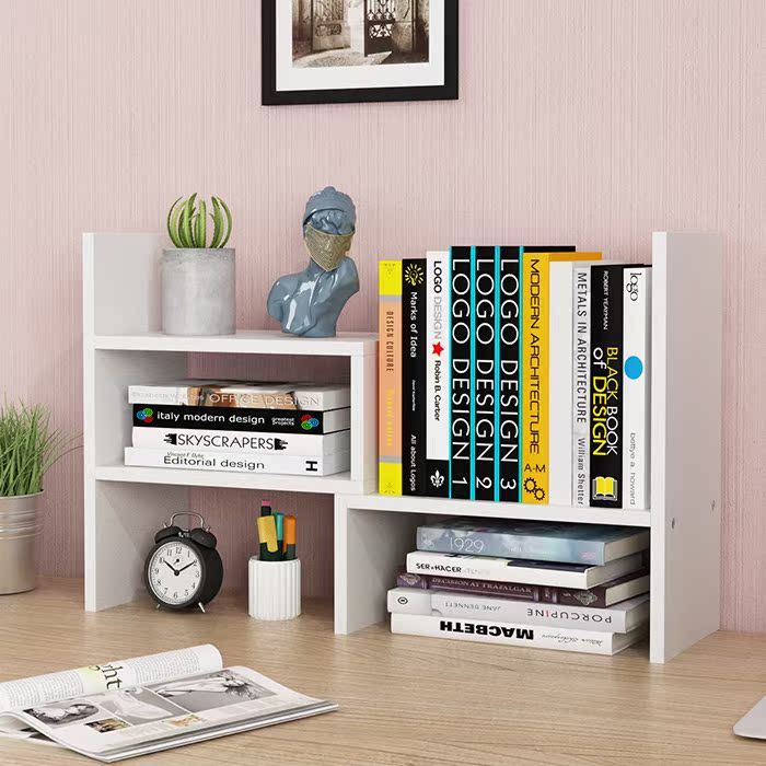 Creative Retractable Wooden Table Shelf Bookshelf Book Holder ...