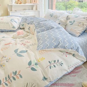 ผ้าห่มแบบ Pure Cotton ขนาด 150x200 สำหรับหอพักนักเรียน ผ้าห่มขนาด 200x230 สำหรับฤดูหนาว เปลือกผ้าห่มแบบแยกชิ้น