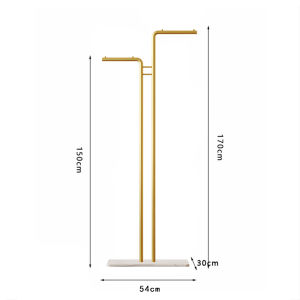 Nordic Style Creative Mobile Living Room Space Saving Floor Standing Clothes Hanger Simple Home Coat Rack Iron Material