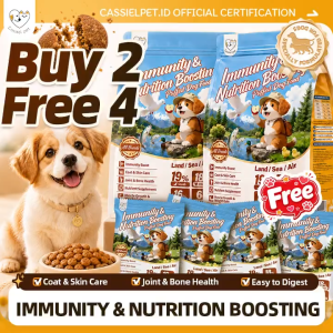 Buy 2 Free 4 Cassiel Pet Nutrition Dog Food For Immunity Skin Coat Hip & Joint Health For Dogs