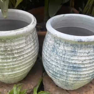 ดินเผโน 24 x 28 แรก กระดูกต่าง 24 x 28 คอตาล กระถางดินเผโนทรง