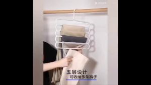 Móc Phơi Quần Áo 5 Tầng Thông Minh - Móc Nhựa Treo Quần Áo   Treo Khăn  Tất Vớ 5 Tầng Đa Chức Năng