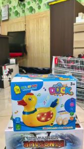 Mainan Terbaru Dan Lucu Bebek LED Bisa Bertelur 2283 | Mainan Anak Fun Duck Bisa Berjalan Dan Mengeluarkan Telur Ada Musik Dan Lampu | Mainan Bebek Ukuran Besar Dan Bagus Bahan Plastik | Bebek Bisa Bernyanyi
