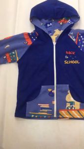 Cherry House Jaket Zipper Anak Size 6 Bulan - 4 Tahun Motif Back To School