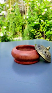 (Quà tặng số lượng có hạn) Lư Xông Trầm Hương- Xông Trầm Đỉnh Đốt Trầm - Lư Hương gốm sứ cao cấp - Tặng tấm lót chống cháy VÀ 03 NỤ NHANG TRẦM BẮC