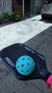 FRIDAY Aura Pro Pickleball Paddle (Gen IV Foam) — Maximum Power Explosive Pop Huge Sweet Spot Feel Spin-Grabbing Carbon Face Double-Thermoformed Durability (Single Paddle)