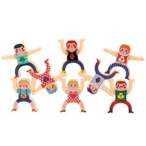 Mainan anak STACKING BLOCK Mainan Domino/ Stacking Block orang/ Domino Game Mainan Stacko Balok Susun