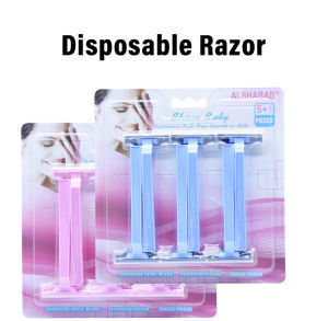 6PCS Disposable Women Razor Sanitary Manual Shaver 1 Blade with Comb Head for Face Down Leg Arm Bikini Body Hair Remove Tool