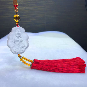 Colored Glaze Free Guanyin Automobile Hanging Ornament Guanyin Bodhisattva/Buddha Statue Car Pendant Womens Car Safety Ornaments Men